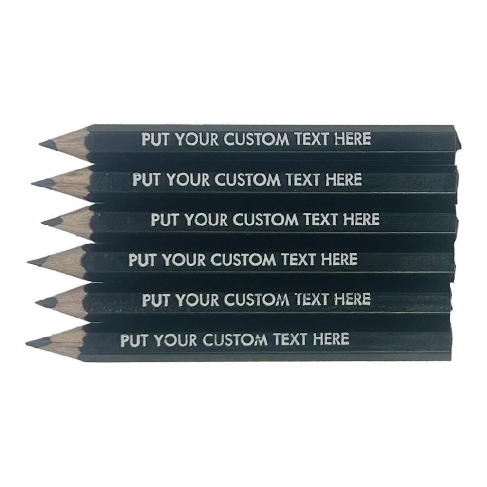 Personalized Golf Pencils (Black: Set of 36)