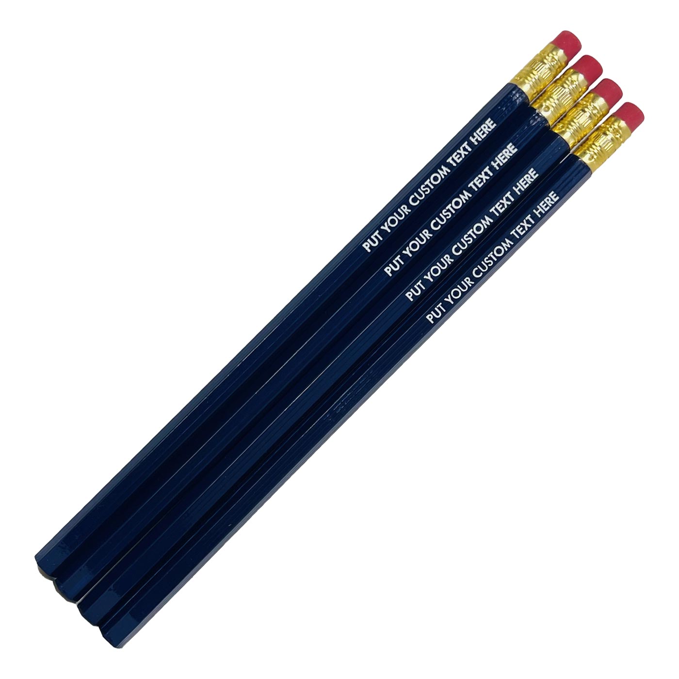 Personalized School Pencils (Dark Blue: Set of 12)