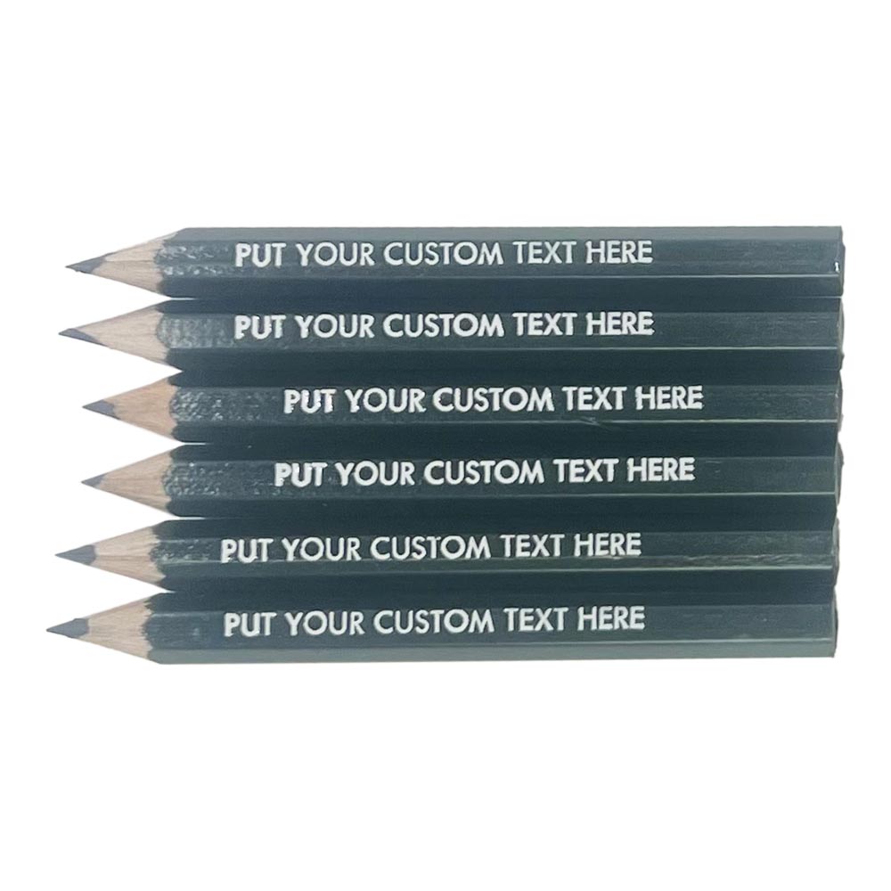 Personalized Golf Pencils (Dark Green: Set of 36)