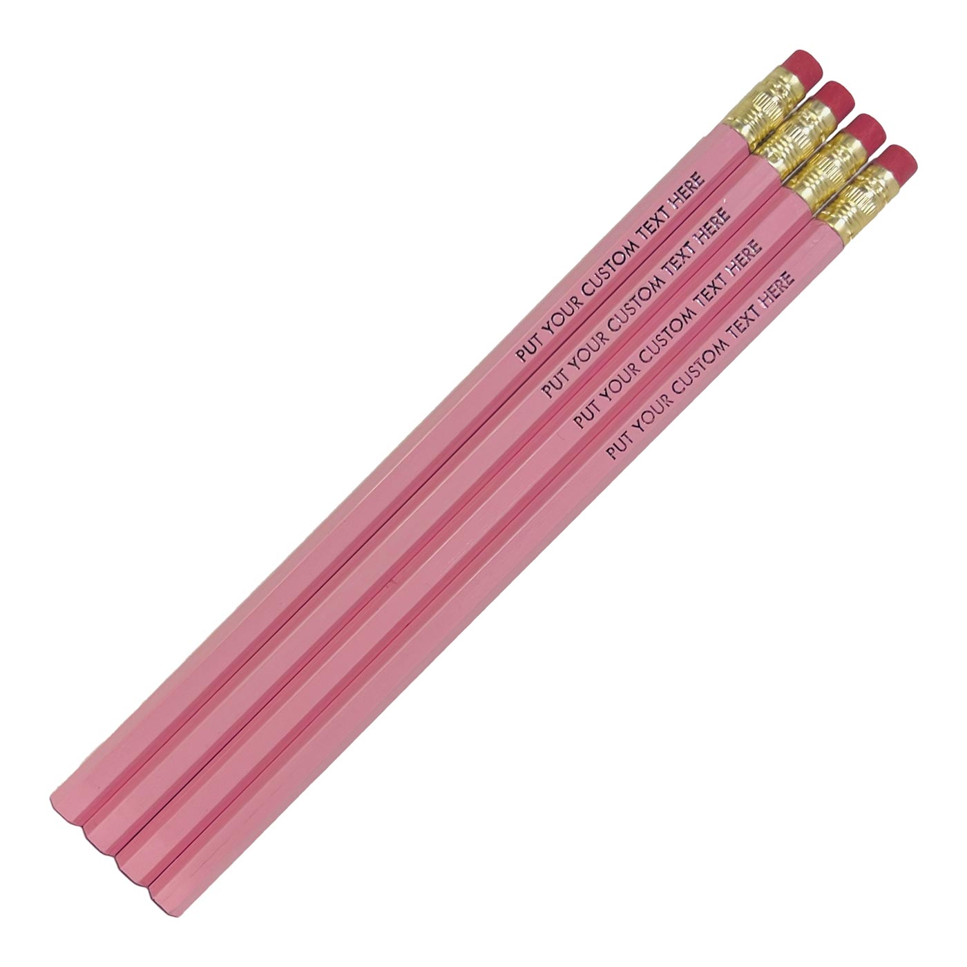 Personalized School Pencils (Pastel Pink: Set of 12)