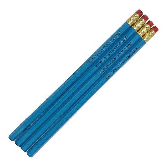 Personalized School Pencils (Royal Blue: Set of 12)